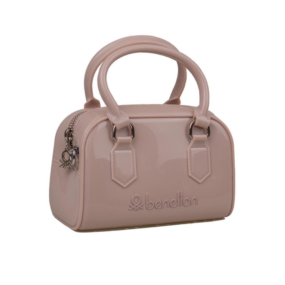 Benetton Bej  Melissa Mini Boy Kadın El Çantası BNT 1169