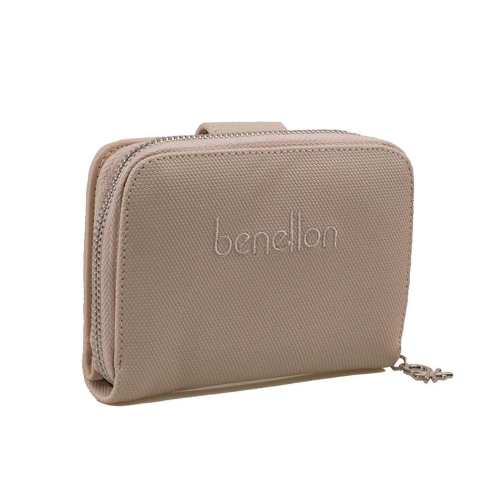 Benetton Bej  Nano Orta Boy Kadın Cüzdan BNT 1303