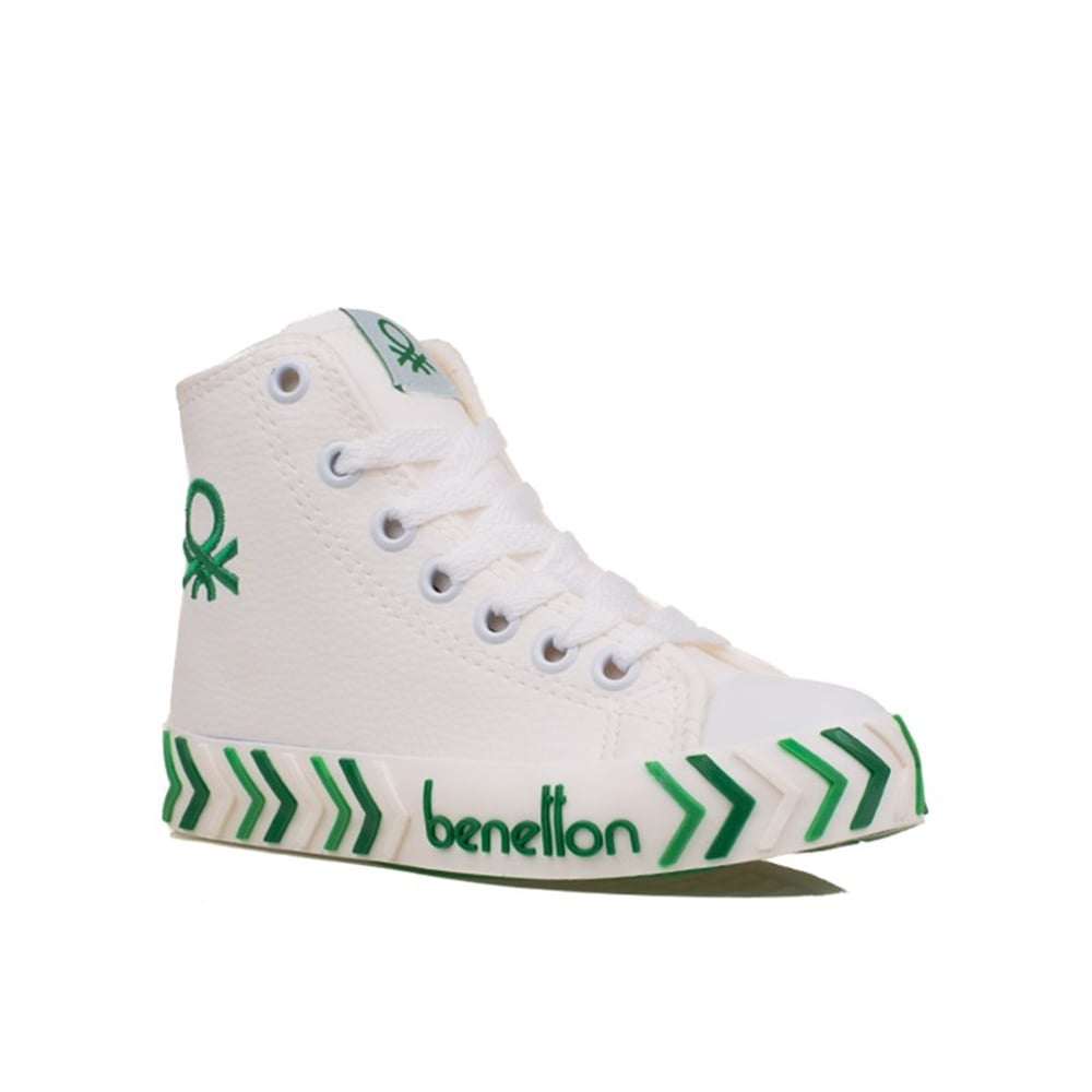 Benetton Beyaz Çocuk Uzun Boğaz Suni Mevsimlik Spor BN-30744