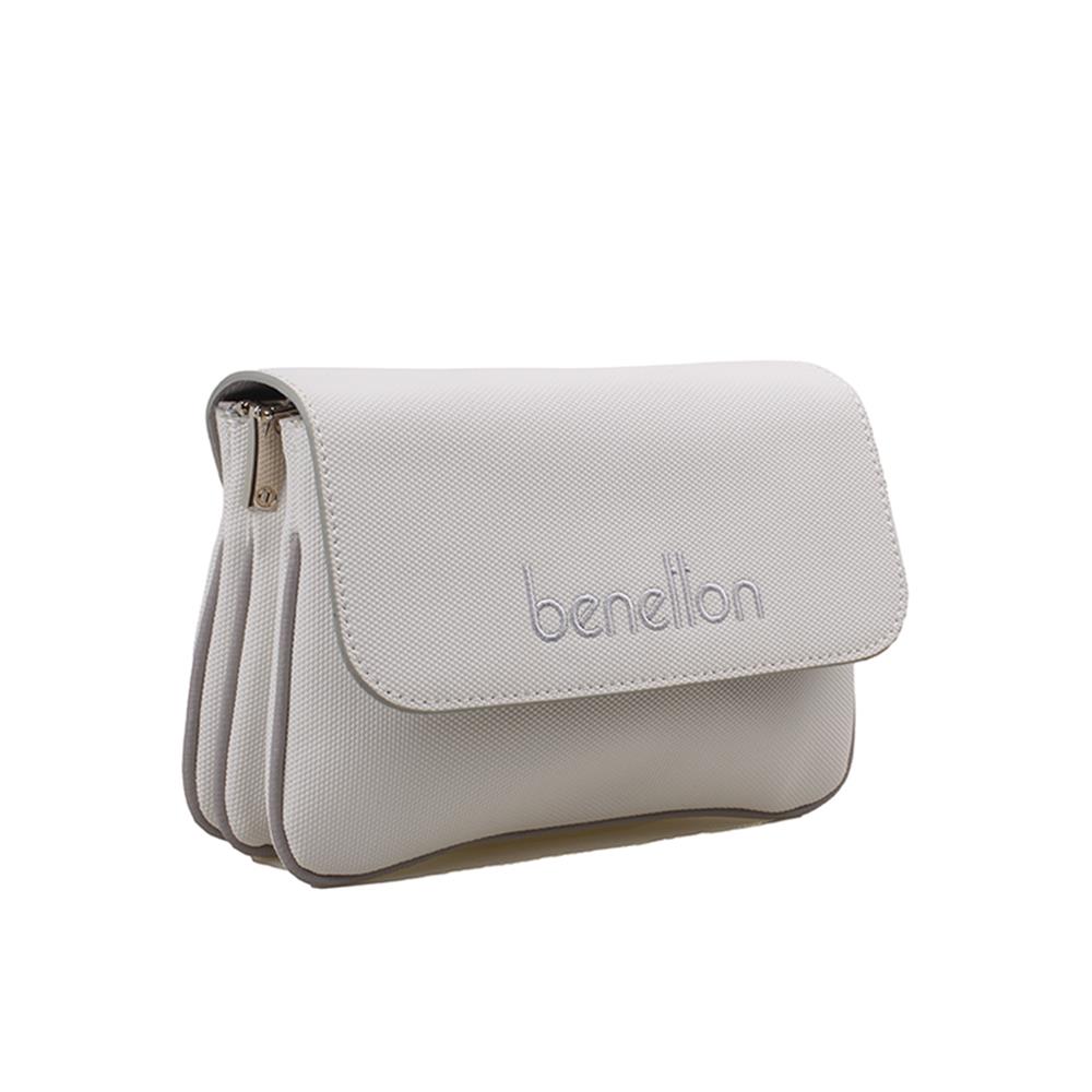 Benetton Beyaz  Nano Kadın Çapraz Küçük Boy Çanta BNT 1366