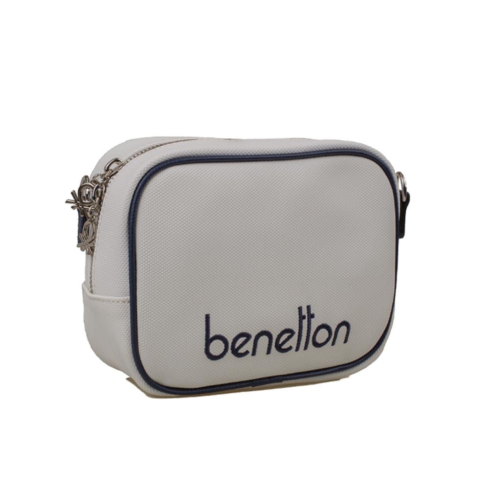 Benetton Beyaz  Nano Kadın Mini Çapraz Çanta BNT 1341