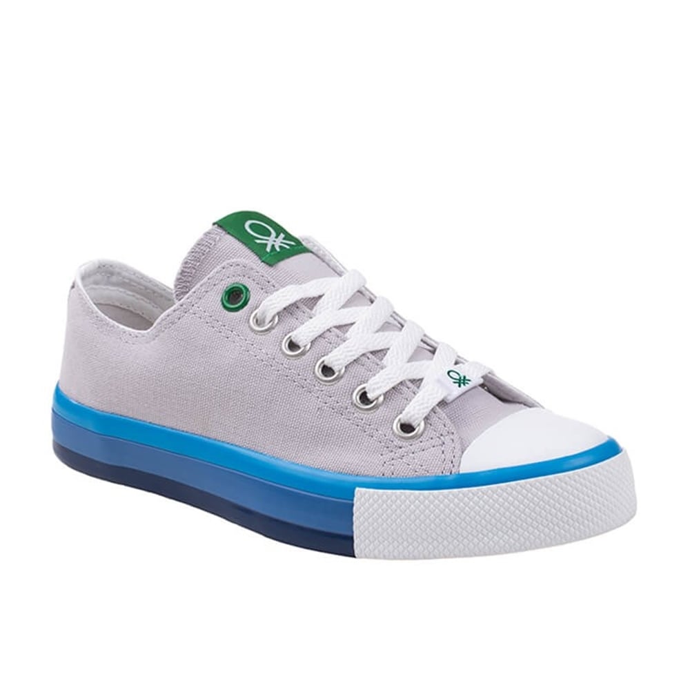 Benetton Gri Erkek Kısa Keten Spor Ayakkabı BN-30176