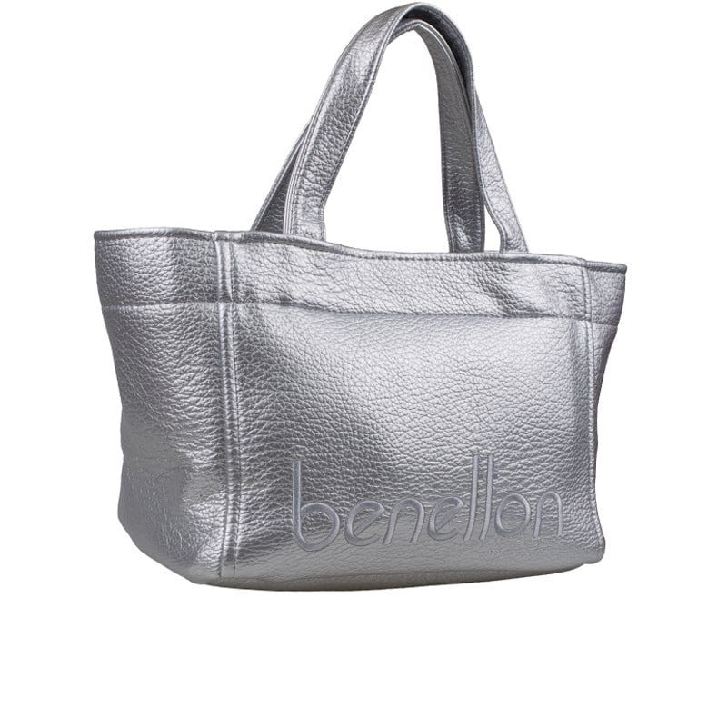 Benetton Gümüş  Soft Line Kadın Kol Çantası BNT 1844