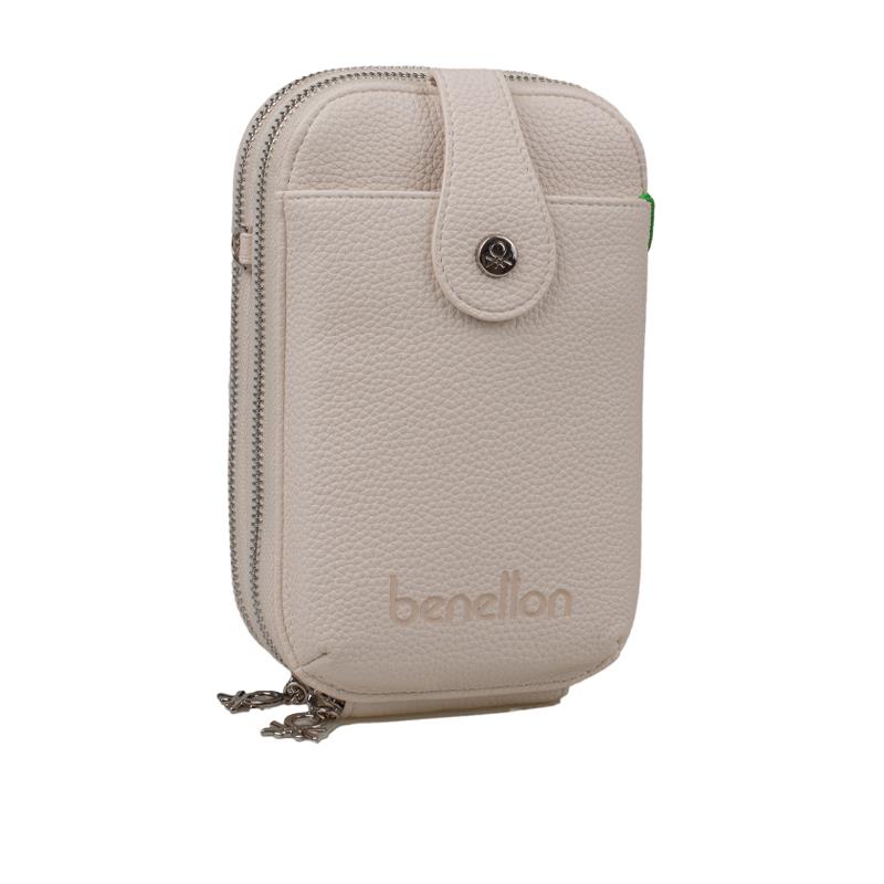 Benetton Krem  Floter Kadın Çapraz Küçük Boy Çanta BNT 1500