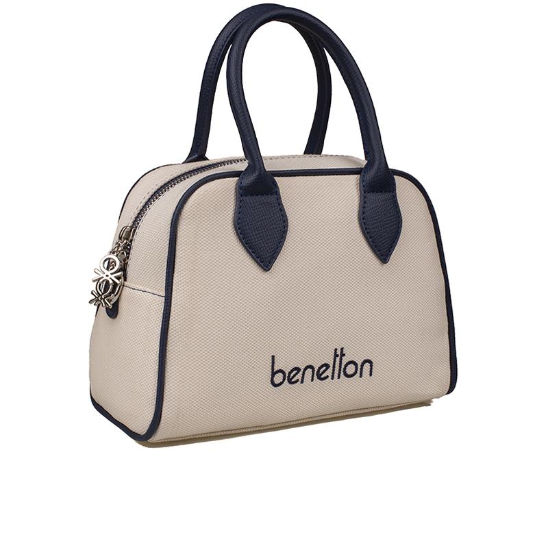 Benetton Lacivert  Kadın Cotton Kol Çantası BNT 1538 
