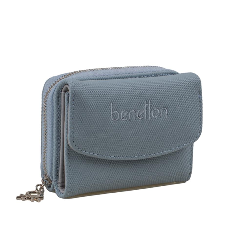 Benetton Mavi  Nano Kadın Küçük Boy Cüzdan BNT 1299