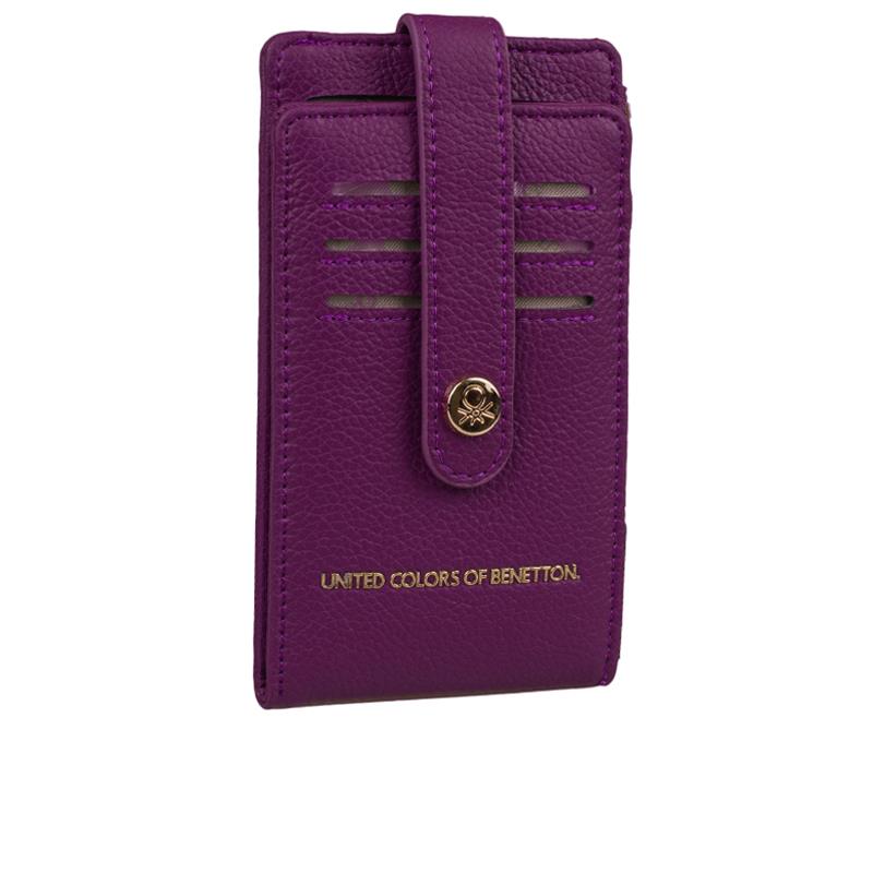 Benetton Mürdüm  Kadın Sofline Deri Kartlık BNT 1249