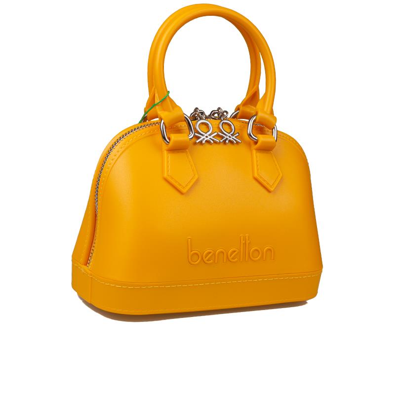 Benetton Sarı  Mini Boy Melissa Kadın El Çantası BNT 1449