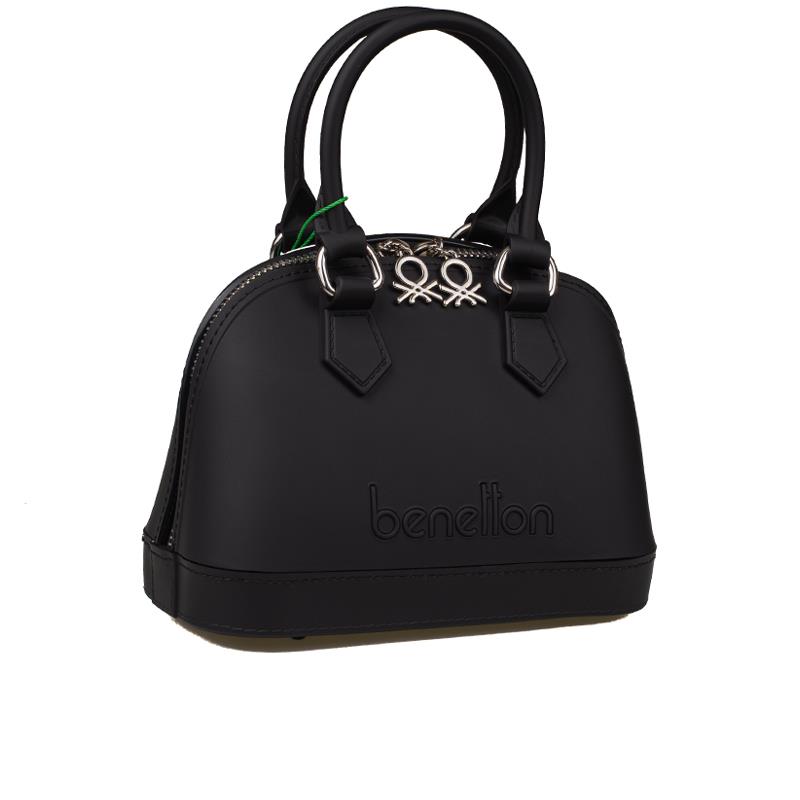 Benetton Siyah  Mini Boy Melissa Kadın El Çantası BNT 1449