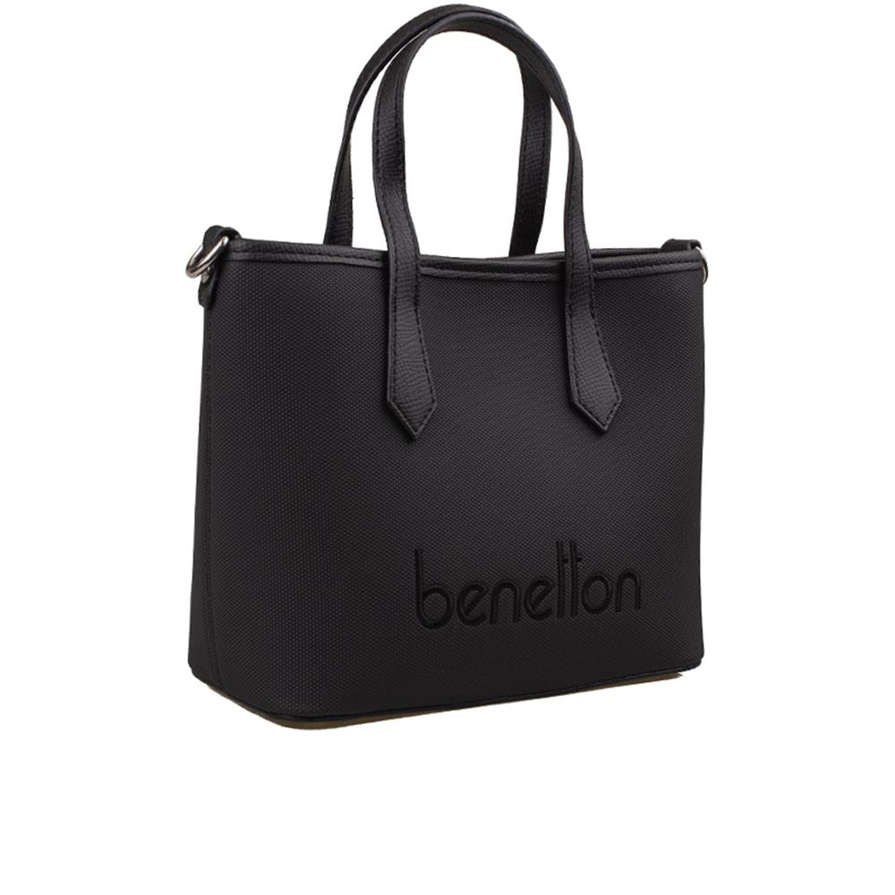 Benetton Siyah  Nano Kadın Casual El Çantası BNT 1354
