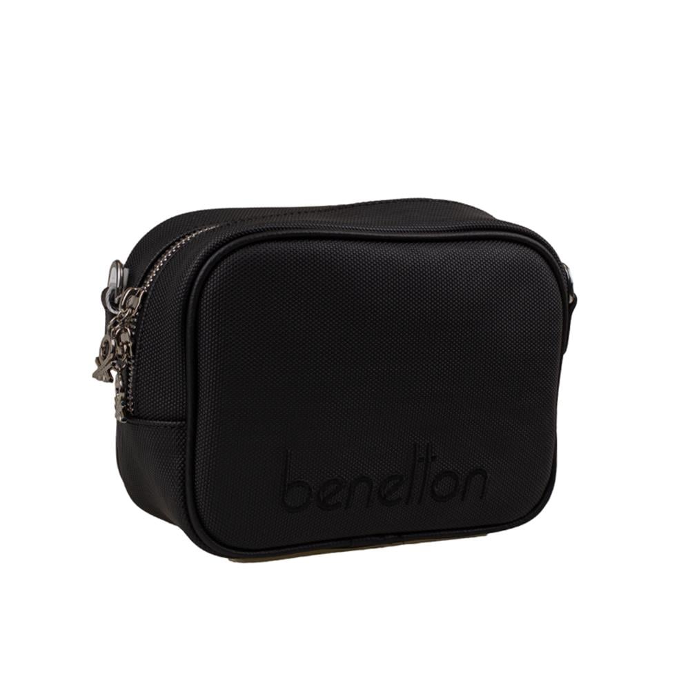 Benetton Siyah  Nano Kadın Mini Çapraz Çanta BNT 1341