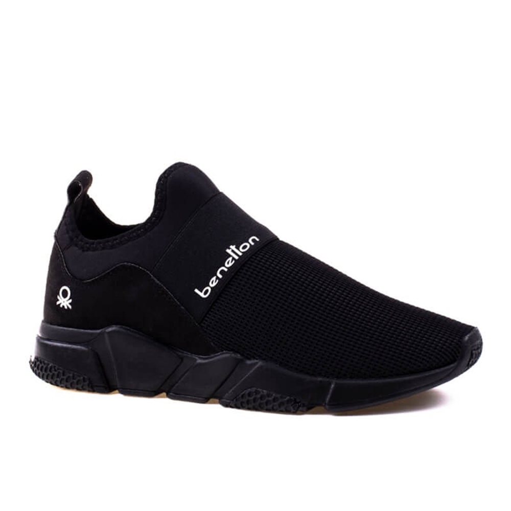 Benetton Siyah Unisex Hafif Esnek Yazlık Spor Ayakkabı