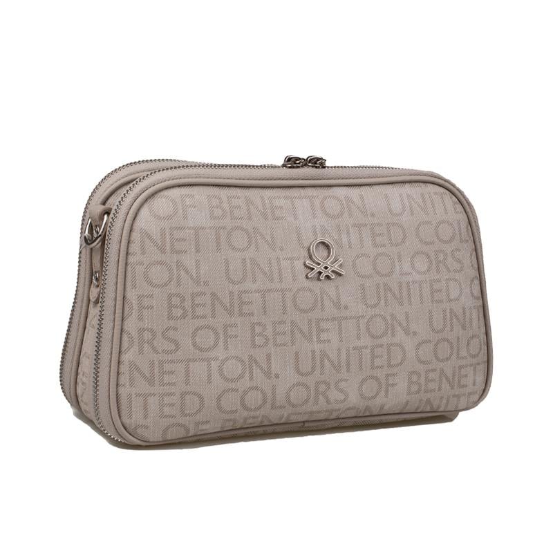 Benetton Taş  Kadın Monogram Eskitme Çapraz Çanta BNT 1277
