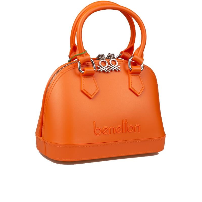 Benetton Turuncu  Mini Boy Melissa Kadın El Çantası BNT 1449
