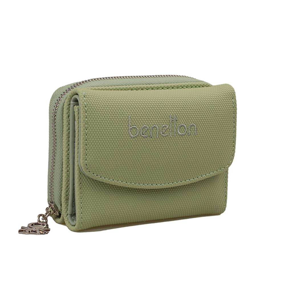 Benetton Yeşil  Nano Kadın Küçük Boy Cüzdan BNT 1299