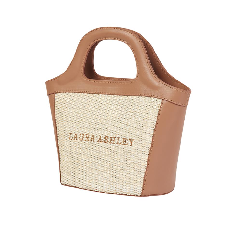 Laura Ashley Taba  Hasır İşlemeli Kadın El Çantası