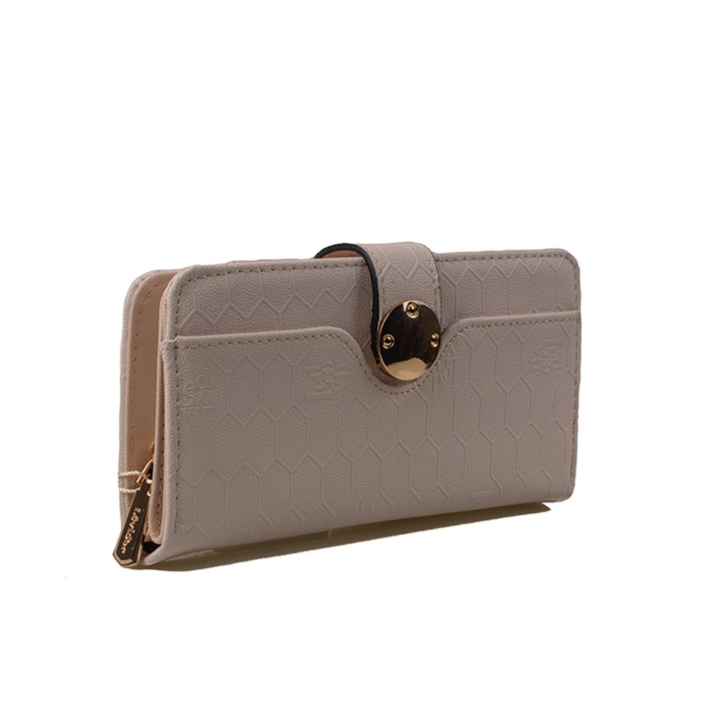 Levidor Krem  Kadın Lazer Baskılı Cüzdan