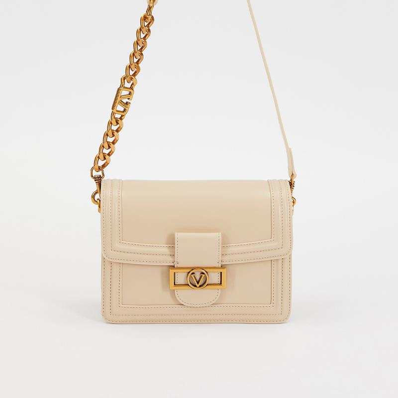 Levidor Krem  Klasik Çapraz Askı Kadın Küçük Boy Çanta