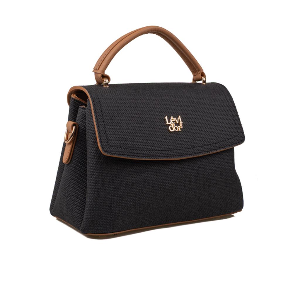 Levidor Siyah  Taba Kadın Casual El Çantası