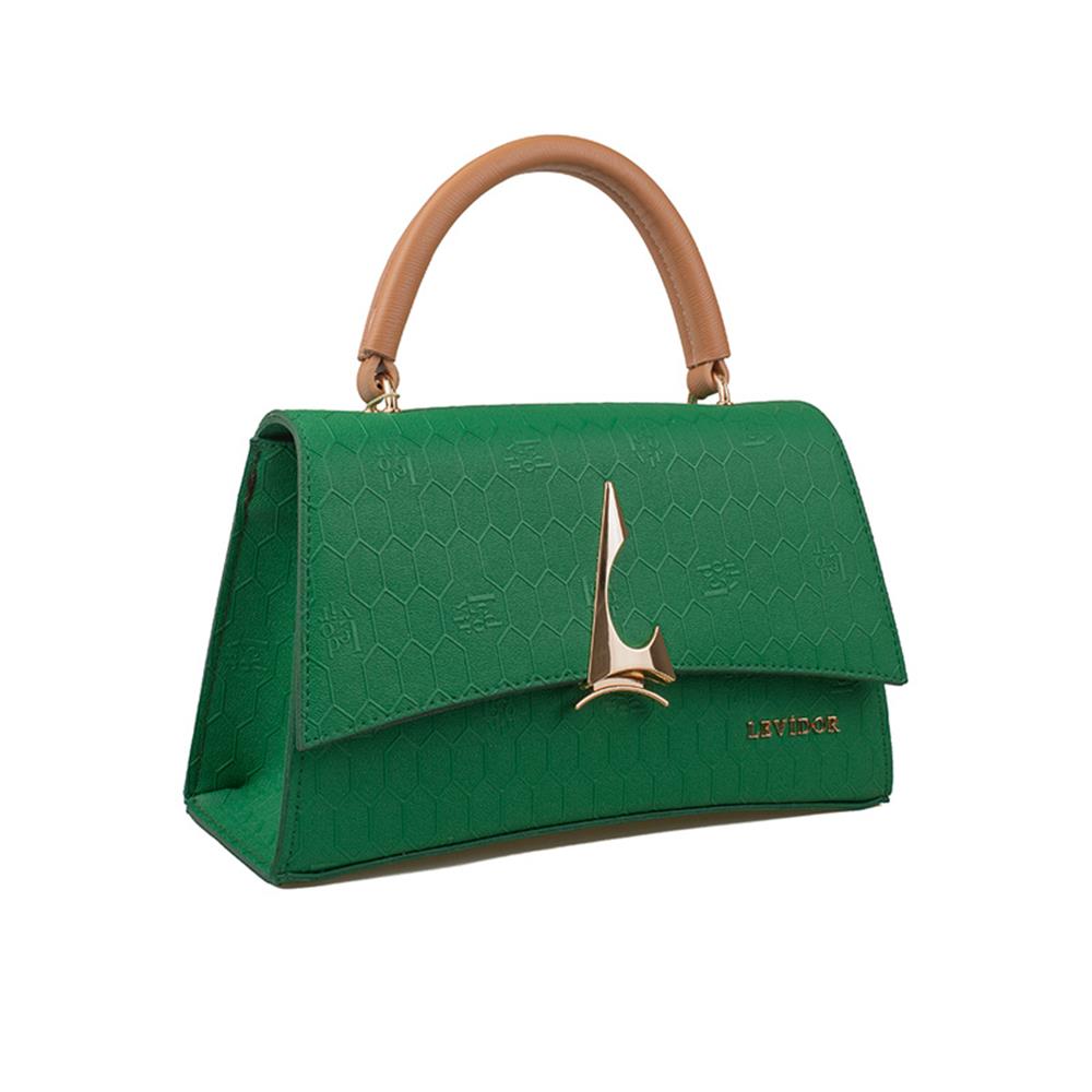 Levidor Yeşil  Kadın Monogram El Çantası