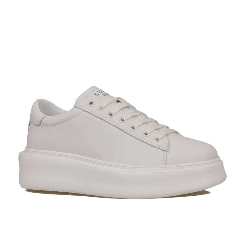 Lufian Beyaz  Gage Erkek Deri Sneaker Ayakkabı