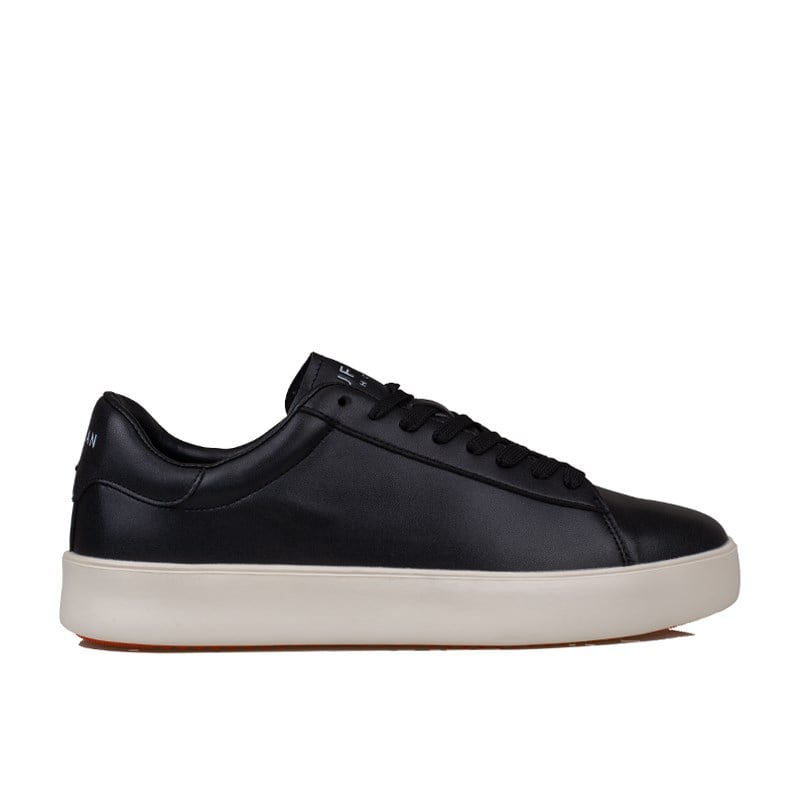 Lufian Siyah-Beyaz  Anton Erkek Deri Sneaker