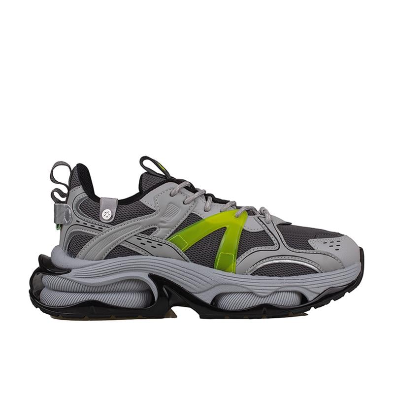 M2S Gri  Kalın Taban Enjeksiyon Erkek Spor Ayakkabı