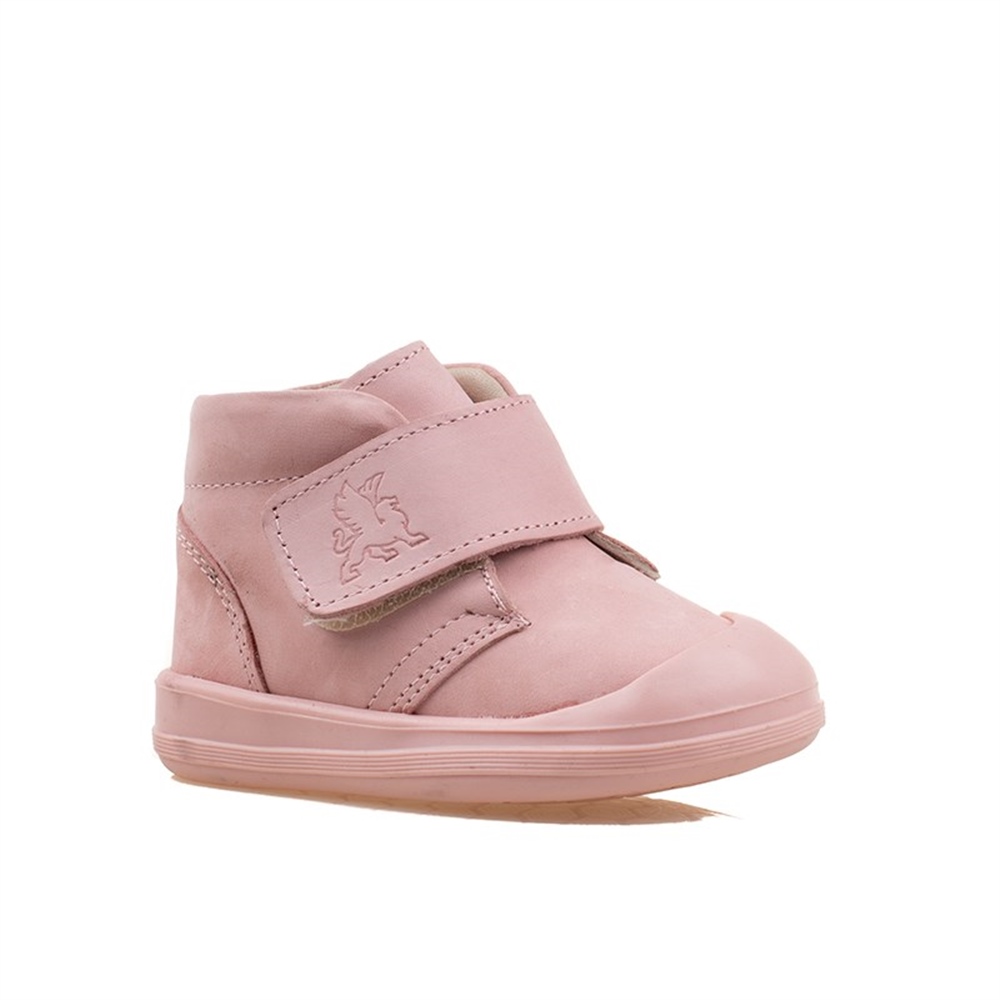 M2S Pembe Cace Hakiki Deri Bebe Ortopedik Bot