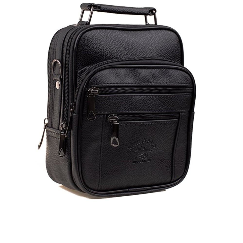 M2S Siyah Erkek Dikey Orta Boy Suni Çanta