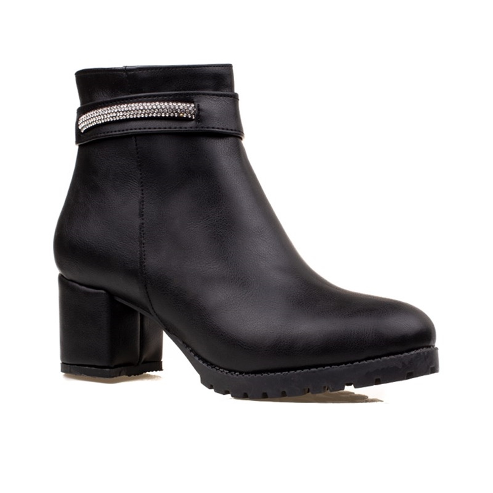 M2S Siyah Tala Kadın Klasik Bot