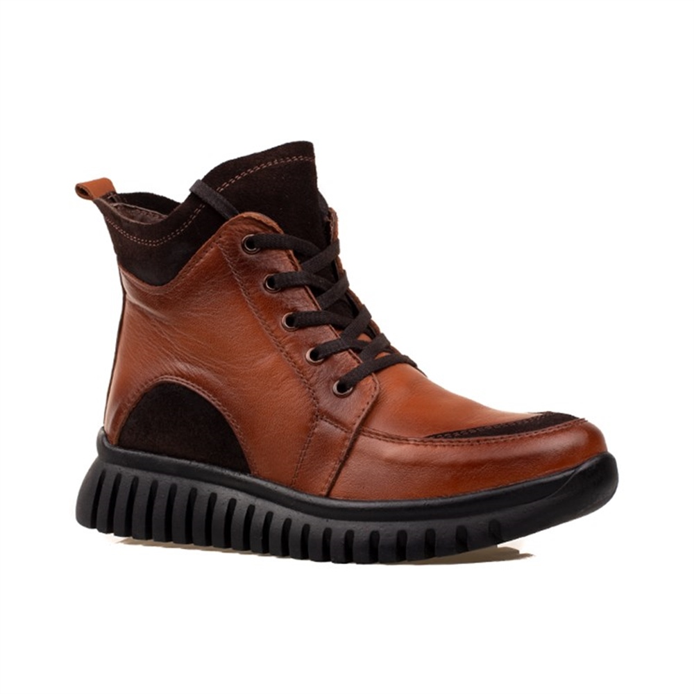 M2S Taba Kadın Hakiki Deri Comfort Bot