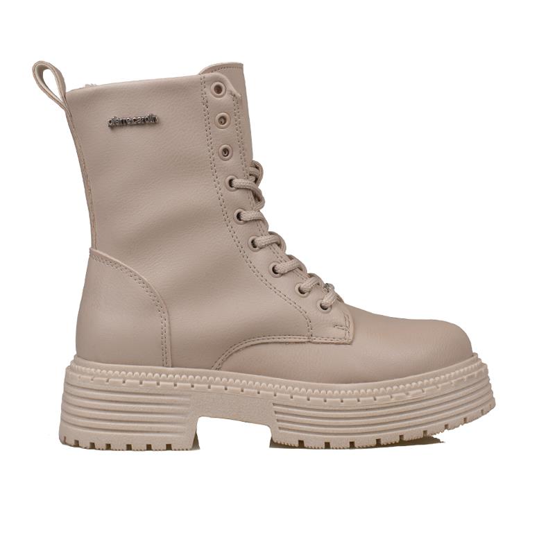 Pierre Cardin Krem  Kauçuk Taban Kadın Postal Bot