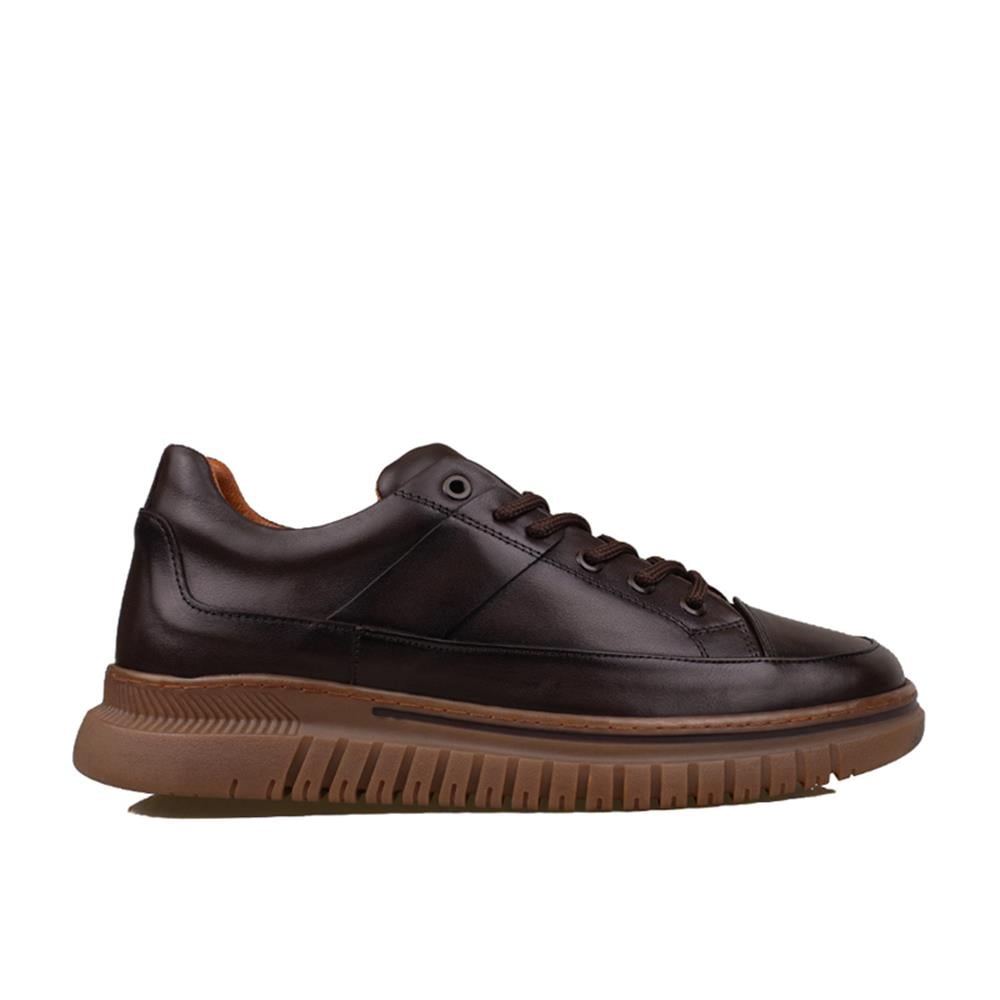 Slayka Kahverengi  Charisma Leather Erkek Bağcıklı Casual Ayakkabı