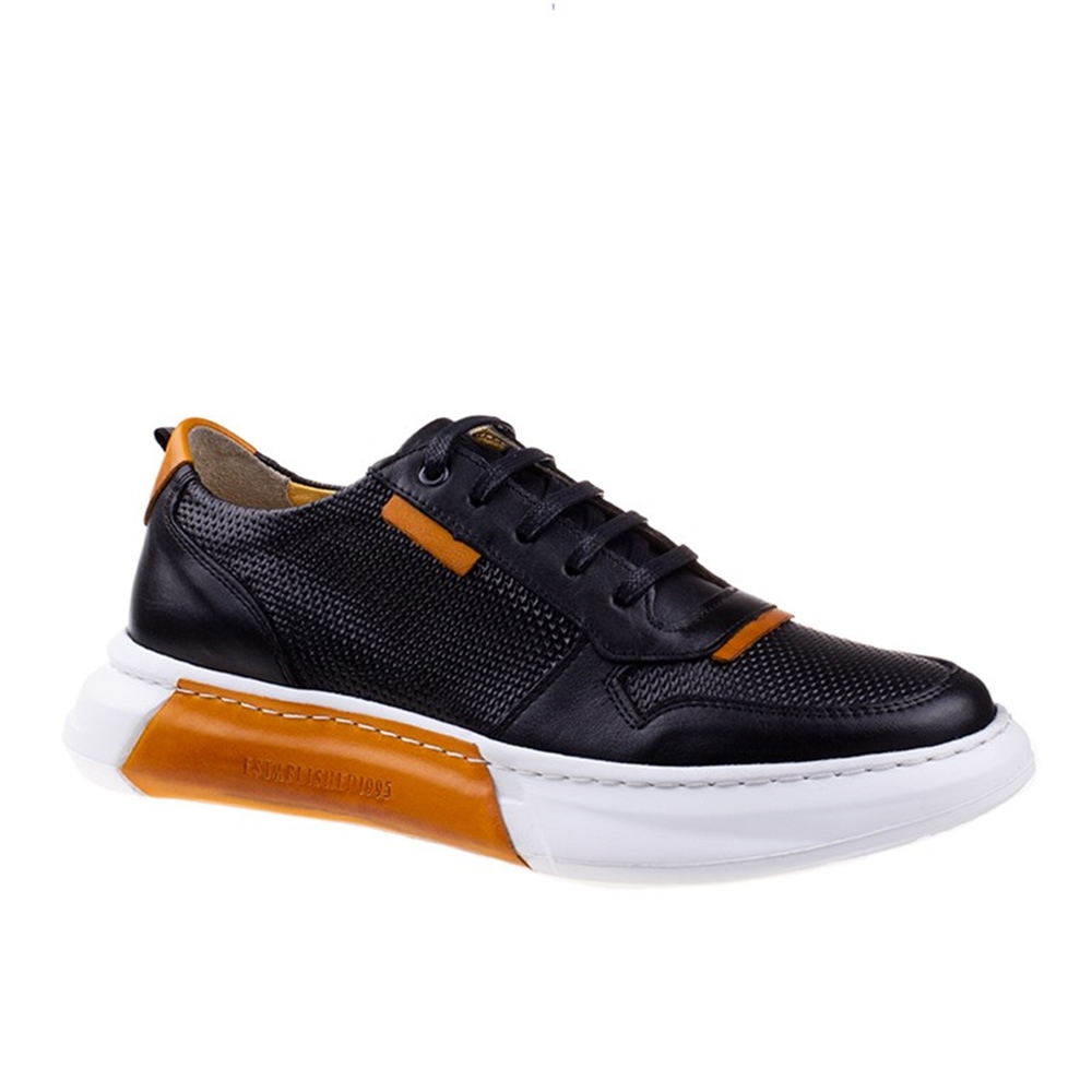 Slayka Siyah Erkek Soft Casual Füme Ayakkabı
