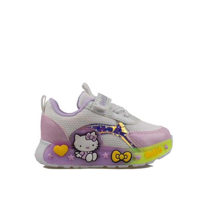 Trend Adımlar Beyaz  Kız Çocuk Işıklı Bebe Sneaker