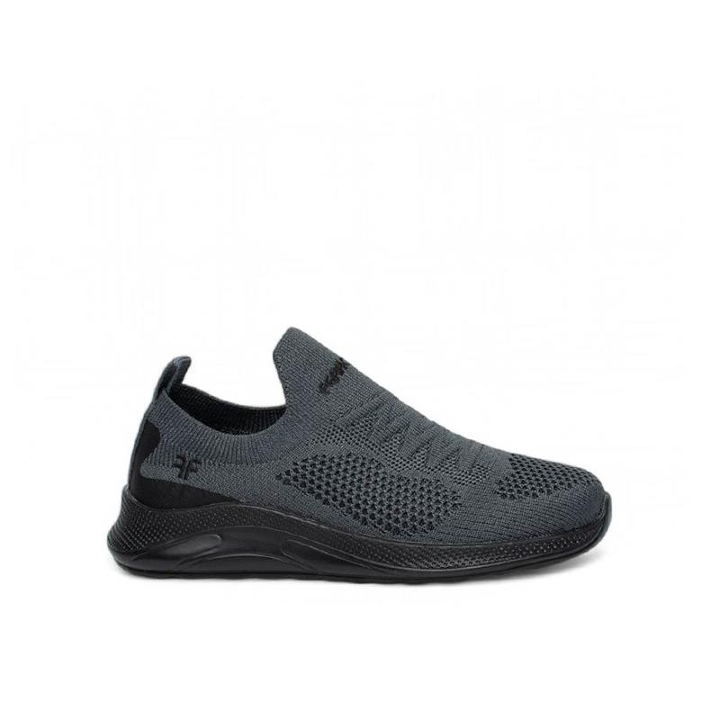 Trend Adımlar Füme  Bağcıksız Unisex Çocuk Sneaker