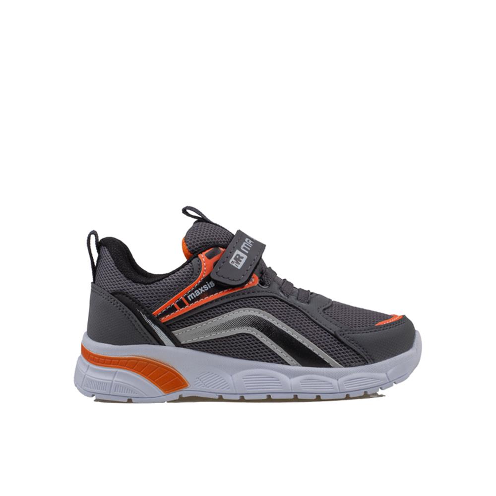 Trend Adımlar Füme  Cırt Cırtlı Unisex Çocuk Spor Ayakkabı