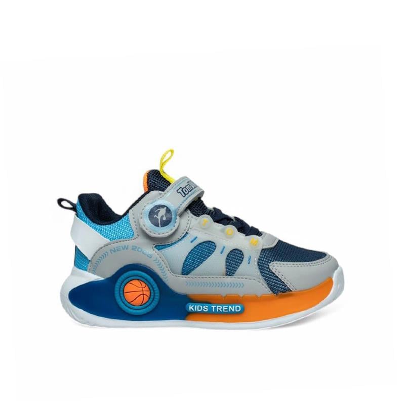 Trend Adımlar Gri  Erkek Çocuk Ultra Hafif Yarım Boğaz Sneaker