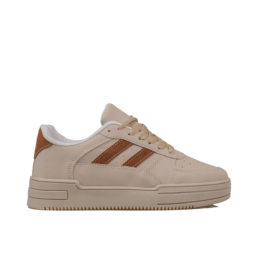 Trend Adımlar Kahverengi  Sportline Kadın Sneaker
