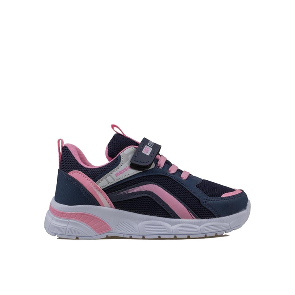 Trend Adımlar Lacivert  Cırt Cırtlı Unisex Çocuk Spor Ayakkabı