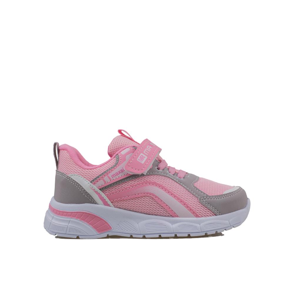 Trend Adımlar Pembe  Cırt Cırtlı Unisex Çocuk Spor Ayakkabı