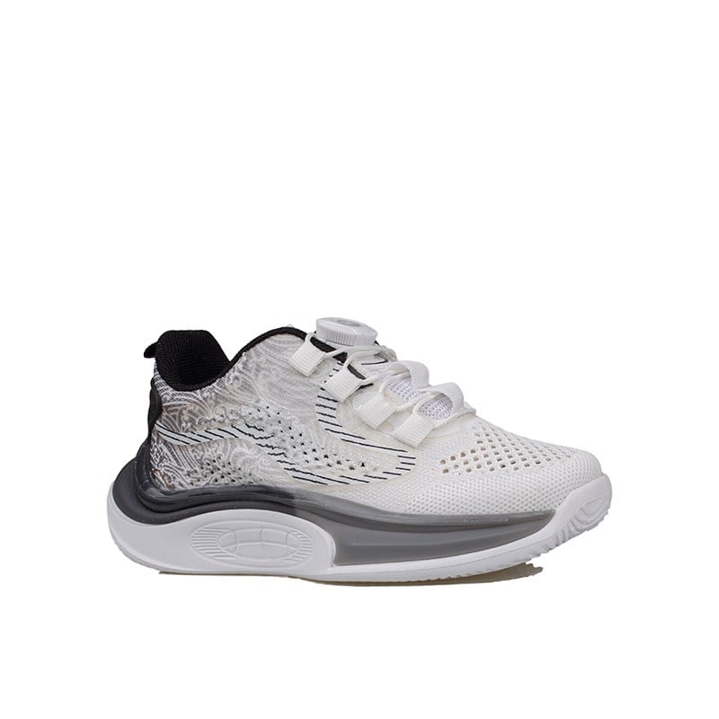 Trend Adımlar Siyah  Çocuk Ayarlanabilir Dial Sistem Sneaker