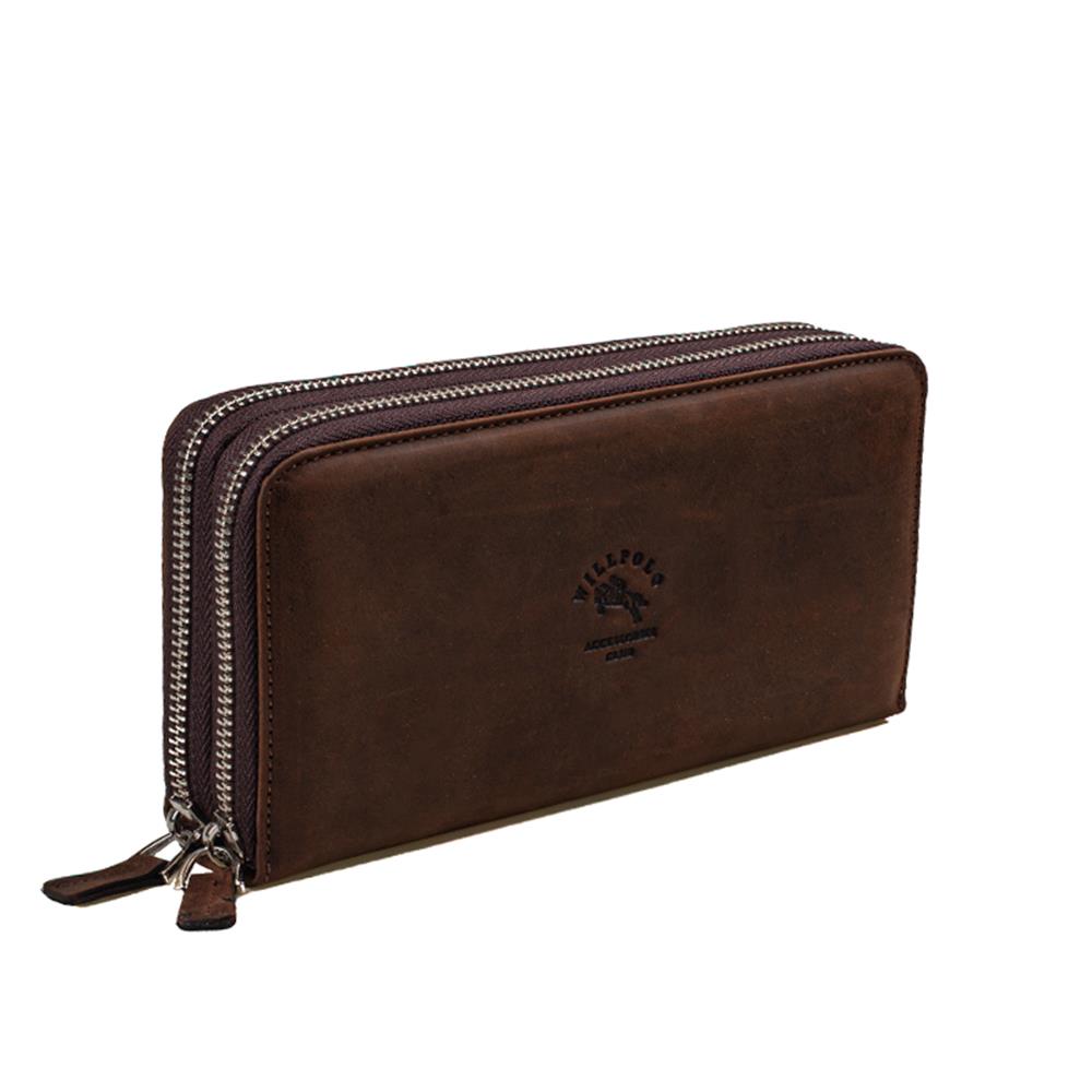 Trend Adımlar Taba  Premium Hakiki Crazy Deri Büyük Boy Erkek Cüzdan