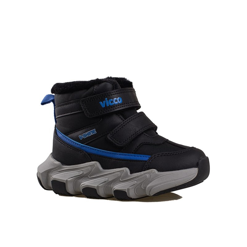 Vicco Siyah  Fon Unisex Çocuk Kışlık Bot