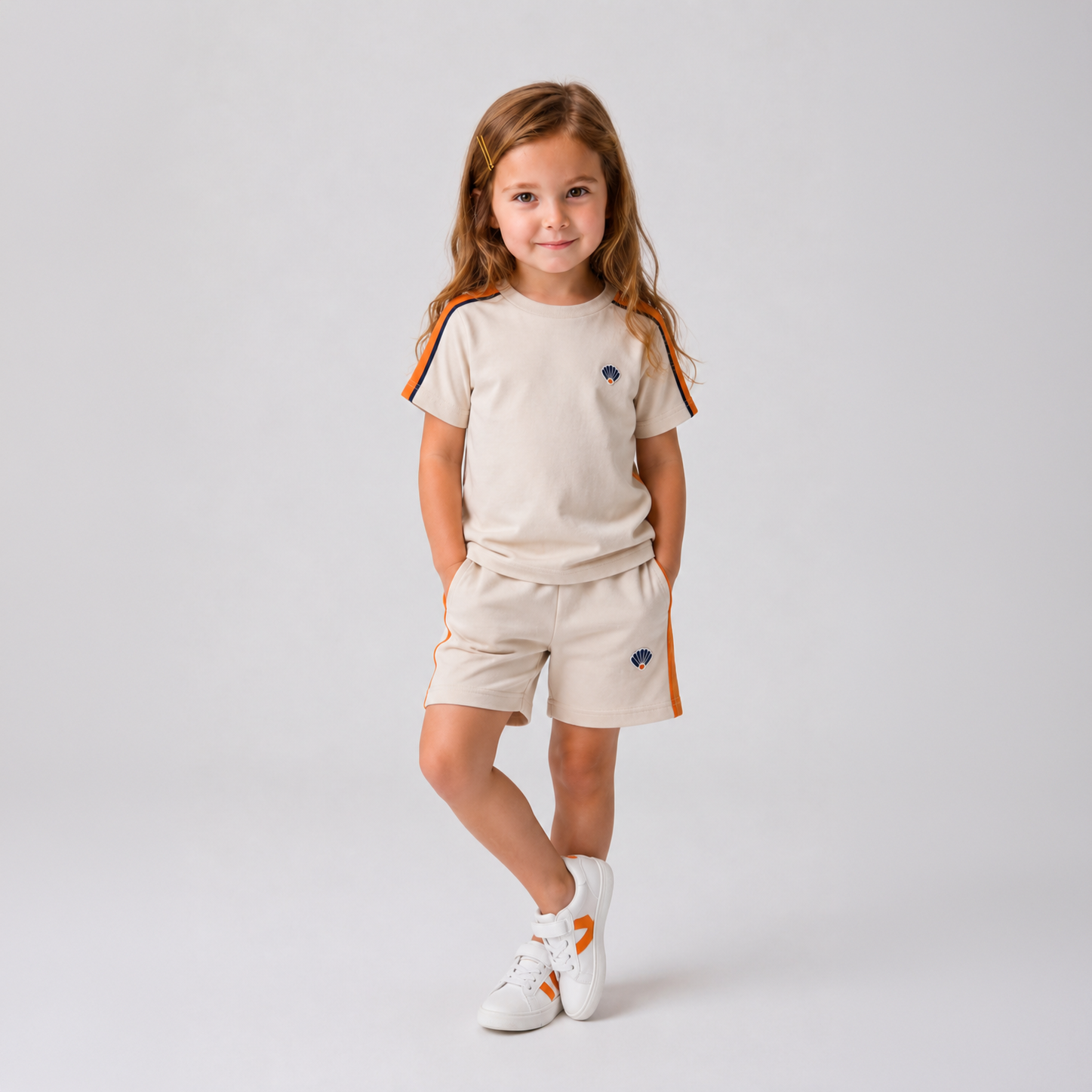 Ana-İlk Sport Şort/ Krem 