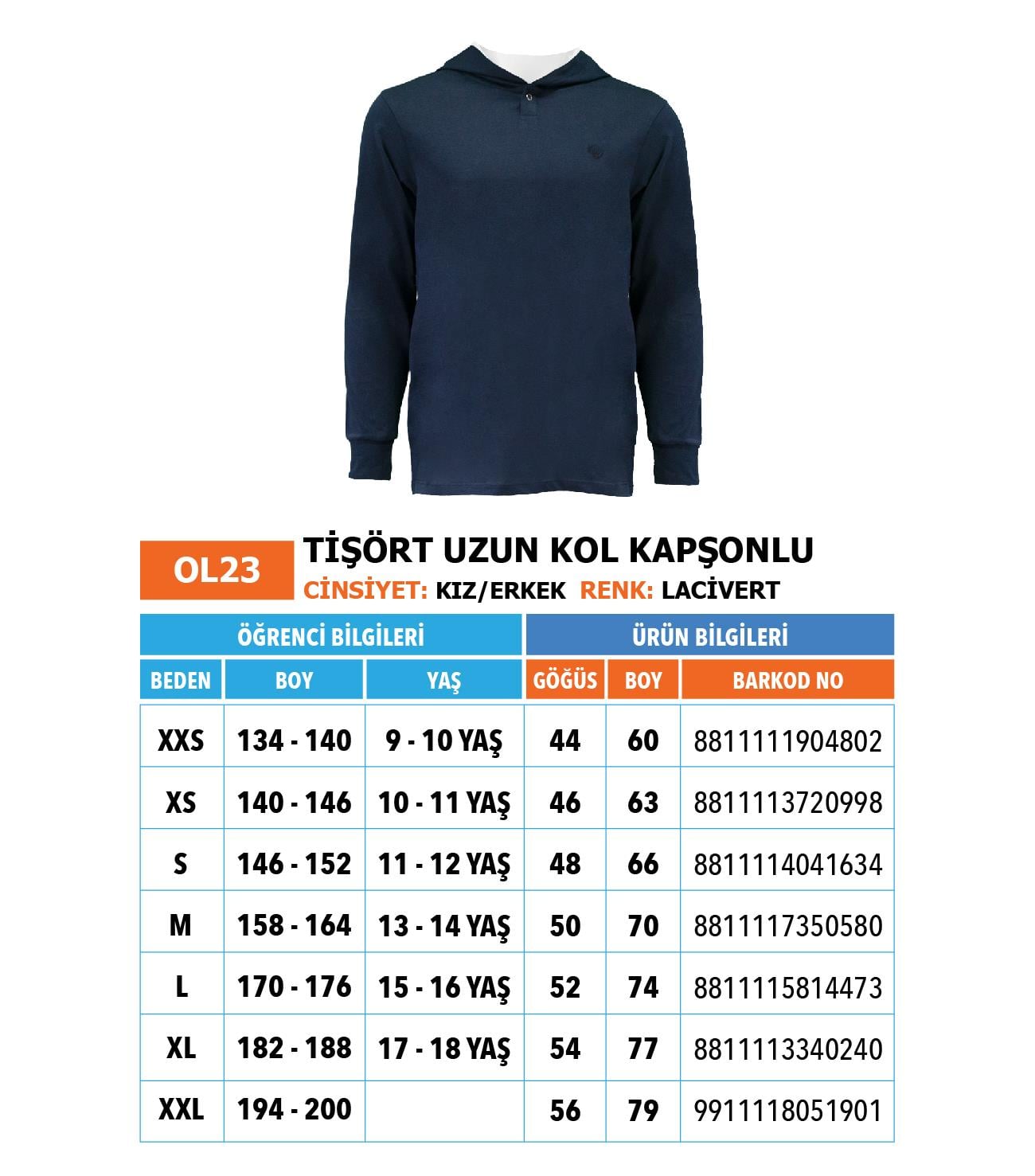 OO/Lise Kapşonlu Tshırt U.k Laci