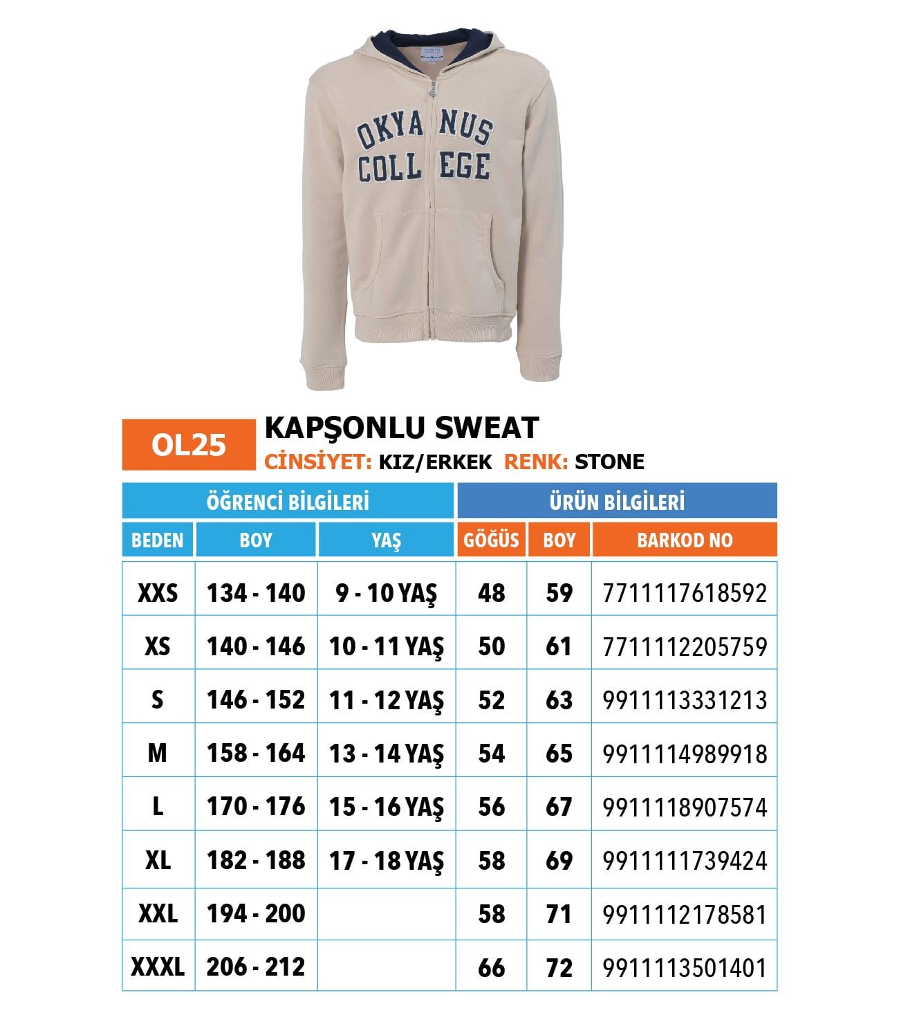 OO/Lise Sweatişört/ Krem