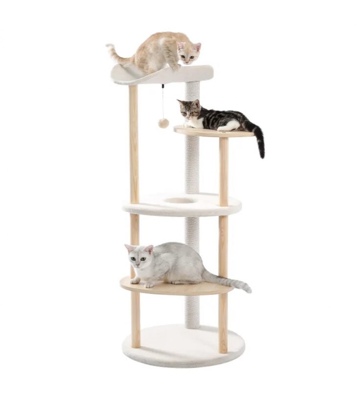 Kedi tırmalama evi, Kedi yuvası, Kedi oyuncak, Kedi yatağı, Kedi evi, Kedi tırmalama BuShop Santorini Serisi