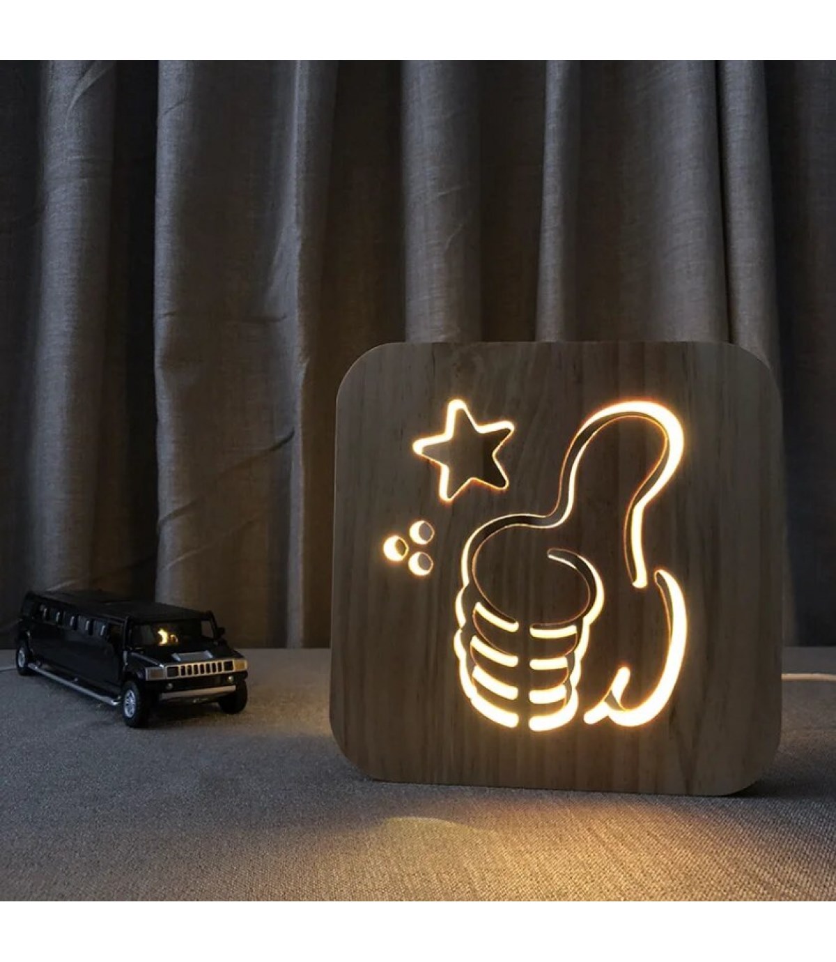 Ahşap 3d yaratıcı led gece lambası, doğal, yenilikçi ofis, ve oda dekoru, ok temalı, hediye