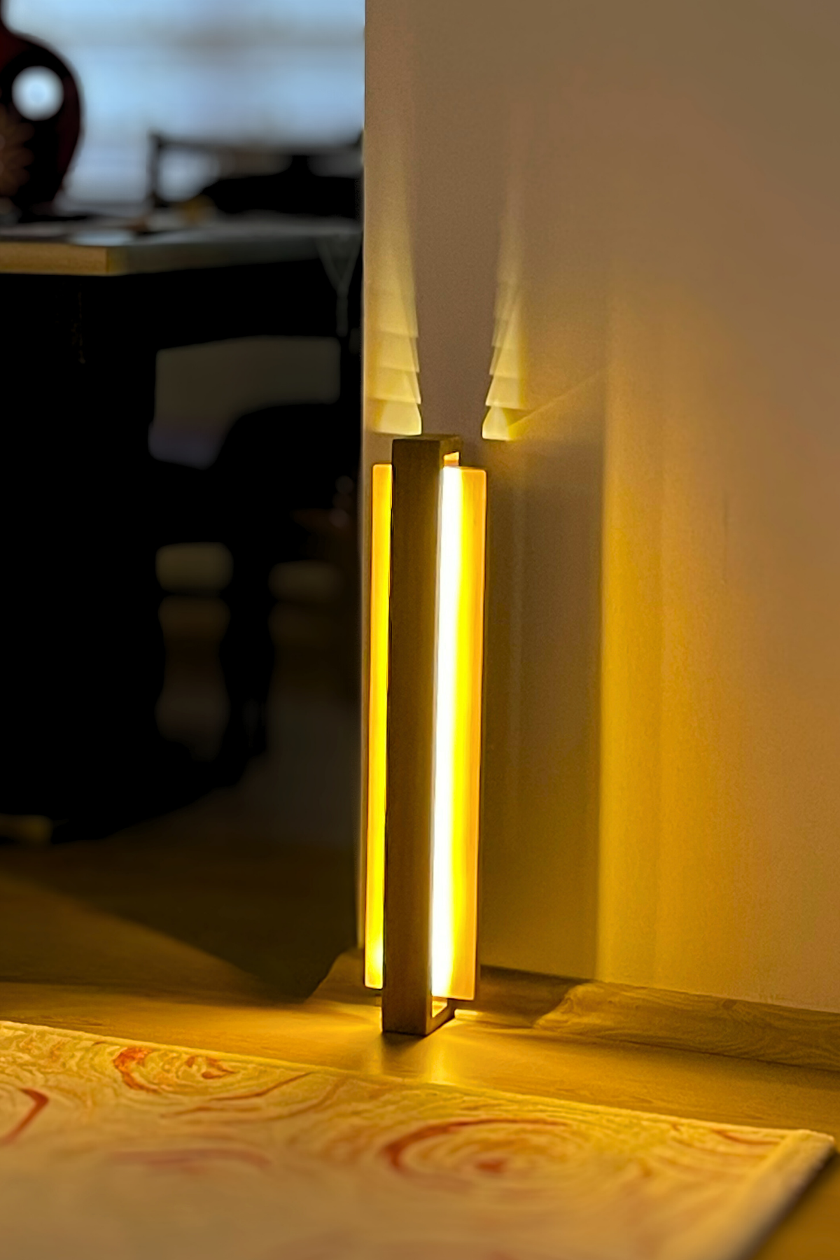 Ahşap aplik lamba 100cm Natural Dekoratif ışık yansıtma Çok Amaçlı Zemin veya Duvar için Gdansk Serisi